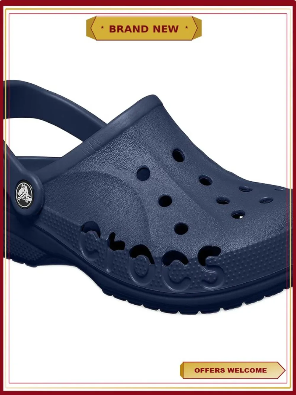 Crocs Baya Clog Lightweight Ventilated Slip-On Shoes for Men